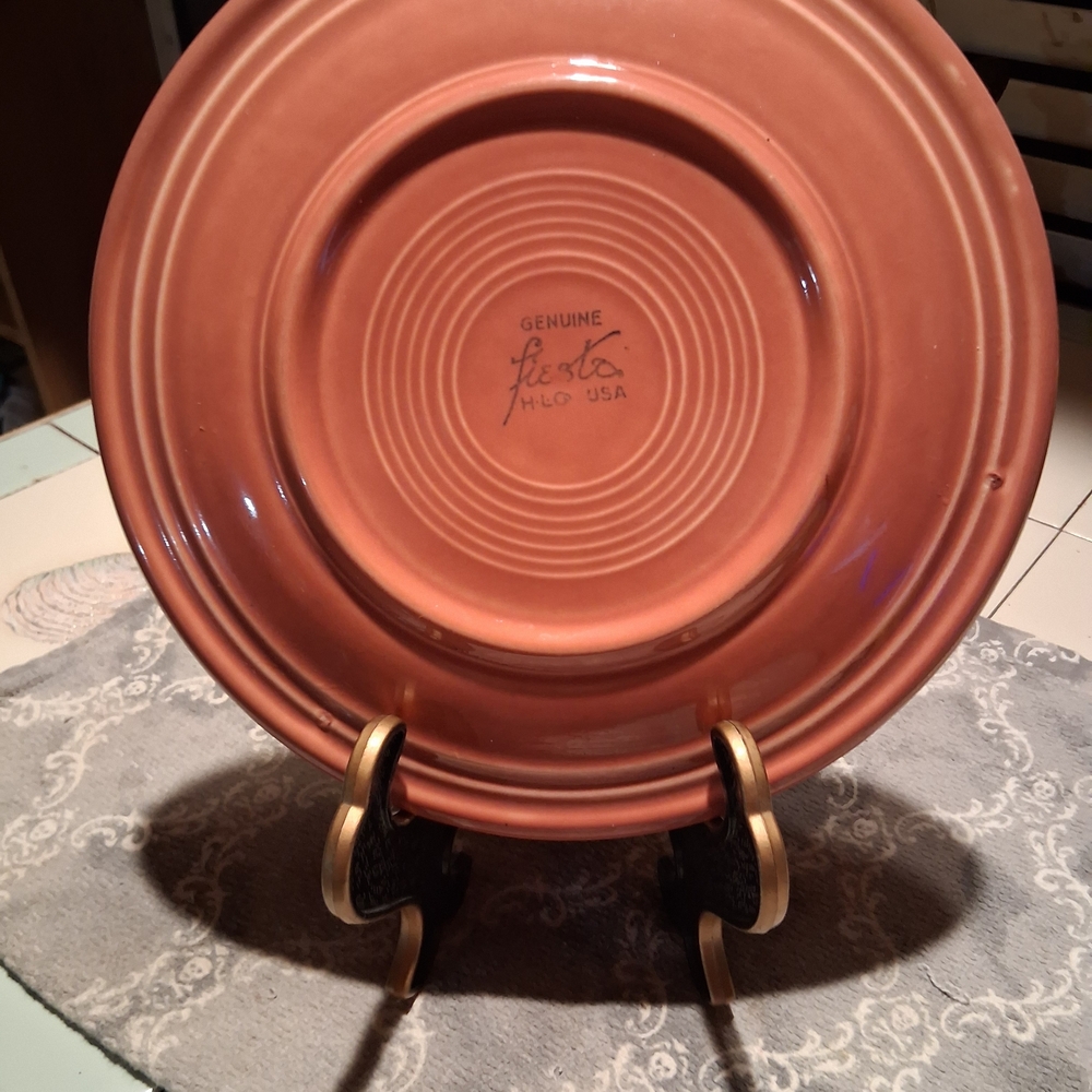 Original Homer Lauglin  Fiestawear  Scarlet DinnerPlate